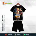 Captain America Ironman Half-sleeve 3D Sublimation T-shirts Set For kids- Code: AF14