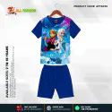 Frozen Half-sleeve 3D Sublimation T-shirts Set For kids -AF059 