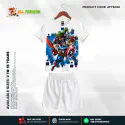  Avengers Half-sleeve 3D Sublimation T-shirts Set For kids -Code: AF03
