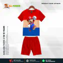 Mario Half-sleeve 3D Sublimation T-shirts Set For kids - Code: AF05