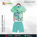  Butter Fly Peast Half-sleeve 3D Sublimation T-shirts Set For kids- AF35