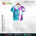 Cat Half-sleeve 3D Sublimation T-shirts Set For kids - AF26