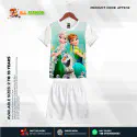Frozen Half-sleeve 3D Sublimation T-shirts Set For kids - AFTS112