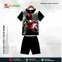 Captain America Half-sleeve 3D Sublimation T-shirts Set For kids- MB14