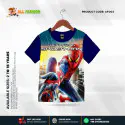 Spaiderman Navy Half-sleeve 3D Sublimation T-shirts For kids - AF22