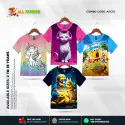 KIDS 3D T-SHIRT 04 COMBO HALF SLEEVE BOYS & GIRLS (SUBLIMATION PRINT)-AFC10