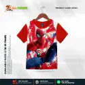 Spider Half-sleeve 3D Sublimation T-shirts Set For kids - Code: AF40