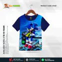Sonic Navy Half-sleeve 3D Sublimation T-shirts Set For kids - AF028