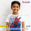 Spiderman white t-shirt half sleeve