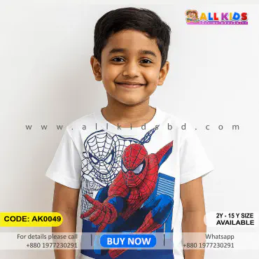 Spiderman white t-sh...
