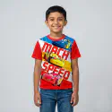 Mach speed red t-shirt half sleeve-AKHRC3.1