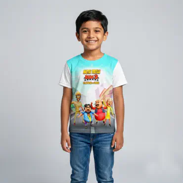 Motu patlu white t-s...
