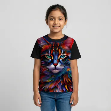 Cat colorful t-shirt...