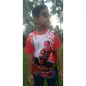 Spiderman red t-shirt half sleeve
