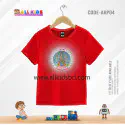 DURGA PUJA SPECIAL RED KIDS 3D T-SHIRT-AKP04