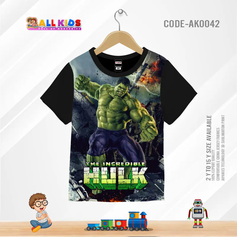 Hulk Black t-shirt half sleeve