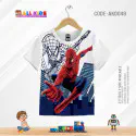 Spiderman white t-shirt half sleeve