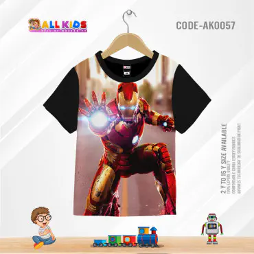Ironman  black t-shi...