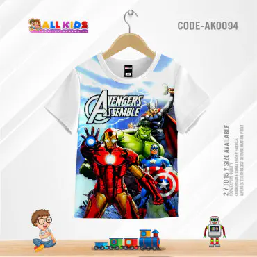 Avengers white t-shi...