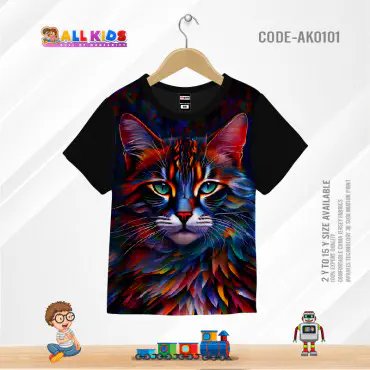 Cat colorful t-shirt...