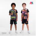 Hulk & Iron Man 3D Printed T-Shirt and Shorts 2 Sets Combo for Kids