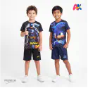 Batman & Sonic 3D Printed T-Shirt and Shorts 2 Sets Combo for Kids