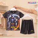 Batman 3D Printed T-Shirt and Shorts Set for Kids