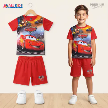 Favorite Cars 95 Kids 3D Printed T-Shirt and Shorts Set 