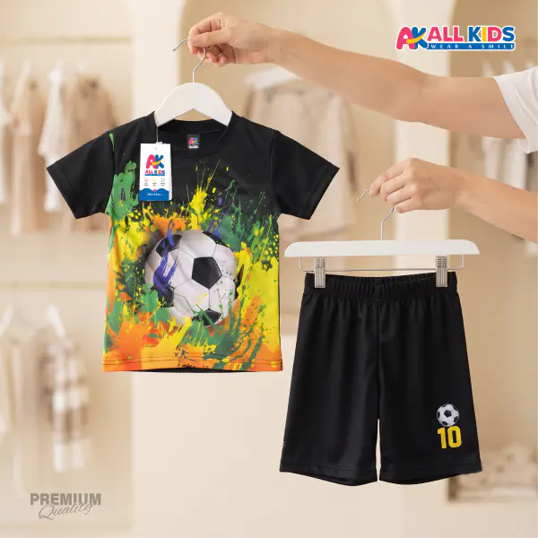 Super Kids 3D T-Shirt 2-Piece Combo – Sonic & Football
