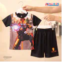 Iron Man 3D Printed T-Shirt and Shorts Set for Kids