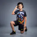 Batman 3D Printed T-Shirt and Shorts Set for Kids