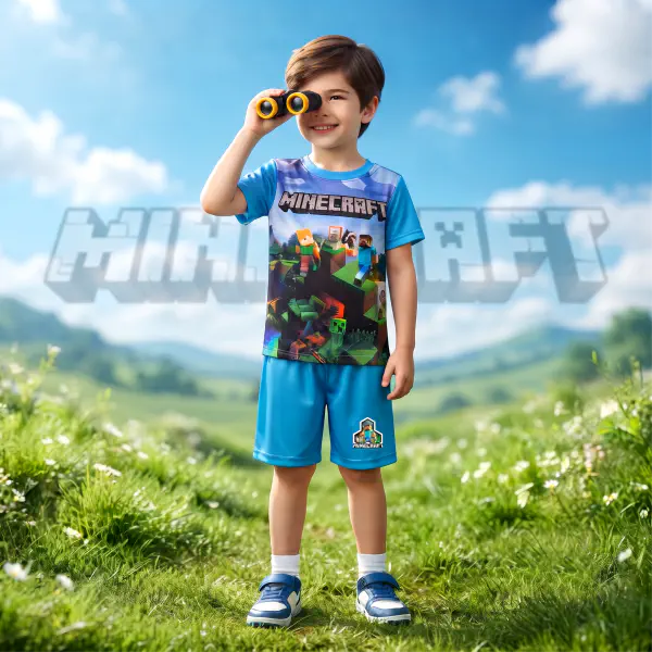 Favorite Minecraft Kids 3D Printed T-Shirt and Shorts Set 