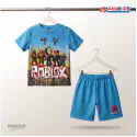 Roblox 3D Printed T-Shirt and Shorts Set for Kids