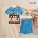 Roblox 3D Printed T-Shirt and Shorts Set for Kids