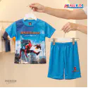 Spiderman & Army 3D Printed T-Shirt and Shorts 2 Sets Combo for Kids