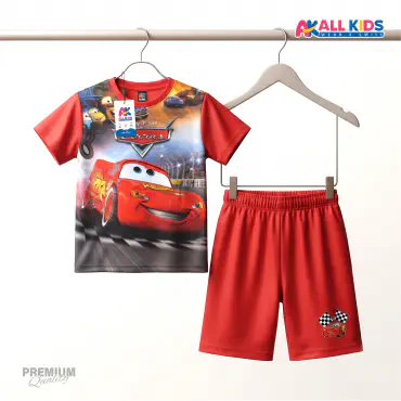 Super Cars 95 Kids 3D Printed T-Shirt & Shorts Set