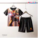 Super Iron man Kids 3D Printed T-Shirt & Shorts Set