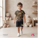 Unique Army & Roblox Kids 3D Printed T-Shirt and Shorts Combo Set