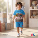 Unique Army & Roblox Kids 3D Printed T-Shirt and Shorts Combo Set