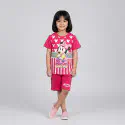  T-shirt & half pant set minnie pink design-AKSETC11.2