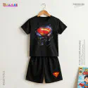  T-shirt & half pant set superman design-AKSETC5.2