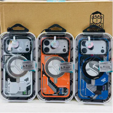 YOUNGKIT Cyberpunk Stand Case for iPhone 17 Pro 17 Pro Max