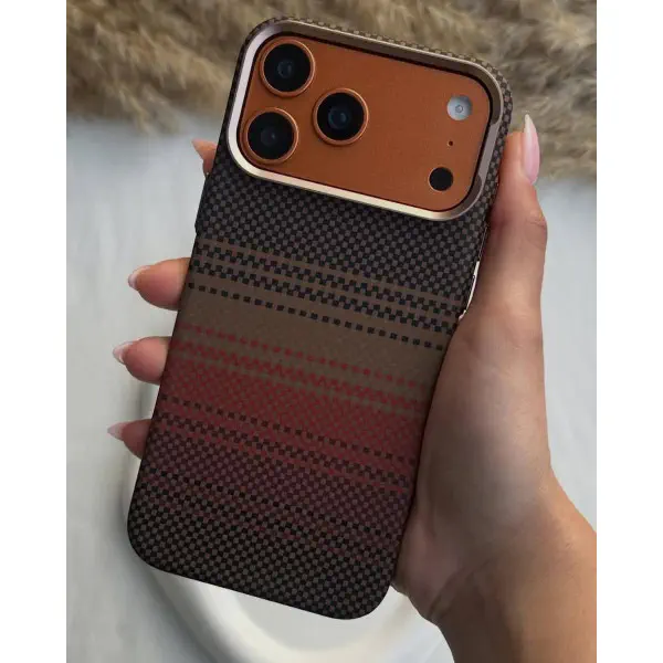 Hot Luxo Brand MagSafe Supported Carbon Fiber Case For iphone