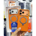 Official X-Level Leather Magnetic Ring Stand Case For iPhone