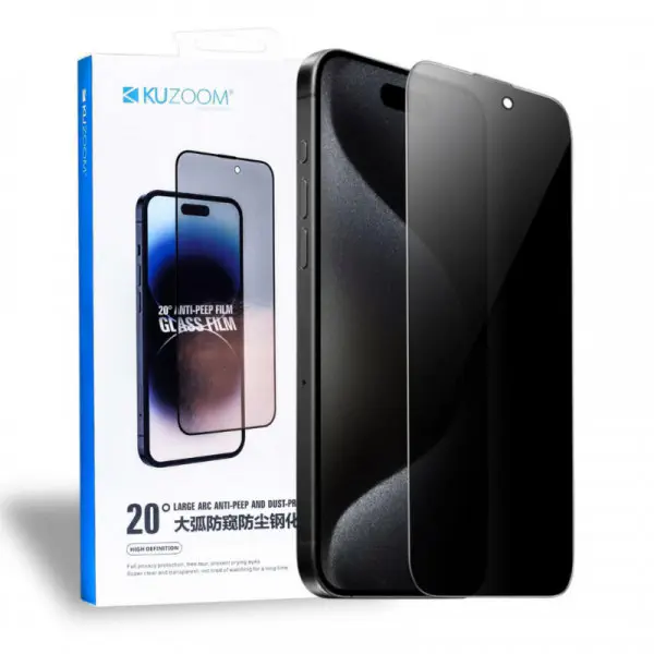 KUZOOM Privacy Tempered Glass Protector for - iPhone