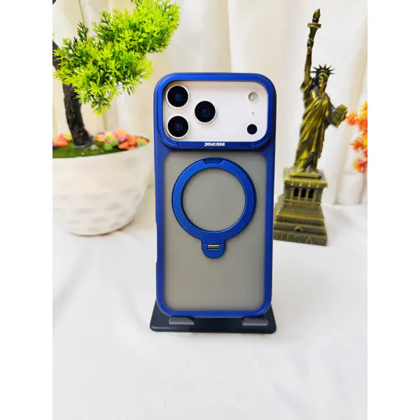 High Quality Translucent Magnetic Stand Phone Case for iPhone