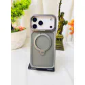 High Quality Translucent Magnetic Stand Phone Case for iPhone