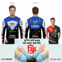 Ride & Pride Combo- Yamaha R15 Bike T-Shirt + Bangladesh T-Shirt (One Pair ARM Sleeves Free) ASD24