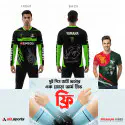 Ride & Pride Combo- Yamaha R15 Bike T-Shirt + Bangladesh T-Shirt (One Pair ARM Sleeves Free) ASD28