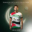 Free Palestine Islamic Four Part Half Sleeve Sublimation Print T- Shirt FP01